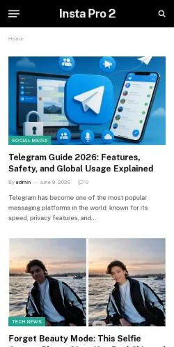 스폰서 기사용 인도 매체 Insta Pro 2 사이트 미리보기