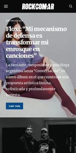 Vorschau der Website Rock Argentino, Medium aus Argentinien für gesponserte Artikel