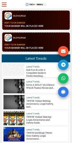 スポンサード記事向けのアメリカ合衆国メディア、Tech Abbeyのサイトプレビュー