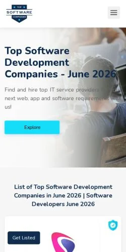 Anteprima del sito Top Software Companies, media di Stati Uniti per articoli sponsorizzati