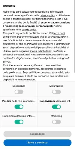 Podgląd witryny Itinerario di Viaggio, medium z kraju Włochy do artykułów sponsorowanych
