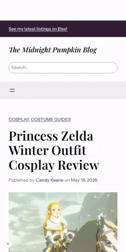 Anteprima del sito Midnight Pumpkin Cosplay, media di Stati Uniti per articoli sponsorizzati