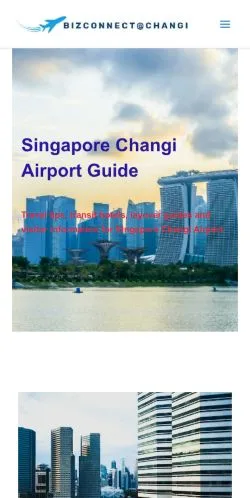 Anteprima del sito Singapore Changi Airport Guide, media di Stati Uniti per articoli sponsorizzati