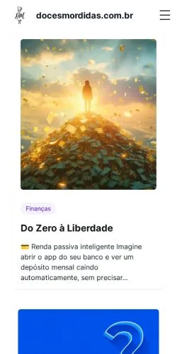 Anteprima del sito Docesmordidas, media di Brasile per articoli sponsorizzati