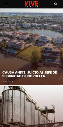 스폰서 기사용 아르헨티나 매체 Vive La Plata 사이트 미리보기