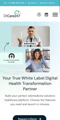 Förhandsvisning av webbplatsen DrCare247, medium i USA för sponsrade artiklar