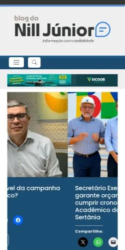 Podgląd witryny Nill Junior, medium z kraju Brazylia do artykułów sponsorowanych