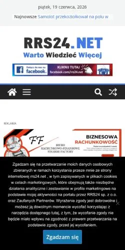 Anteprima del sito RRS24, media di Polonia per articoli sponsorizzati