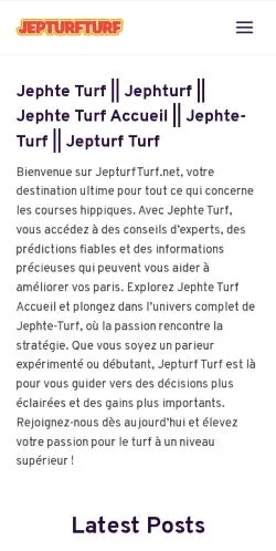 Anteprima del sito Jepturfturf, media di Stati Uniti per articoli sponsorizzati