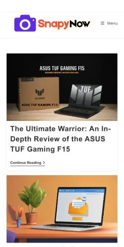 Forhåndsvisning av nettstedet SnapyNow, medium fra USA for sponsede artikler