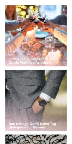 Anteprima del sito Every day outfits, media di Germania per articoli sponsorizzati