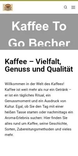 Anteprima del sito Guten Morgen Kaffee, media di Germania per articoli sponsorizzati