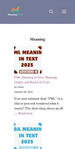 スポンサード記事向けのアメリカ合衆国メディア、- meaningtrend.comのサイトプレビュー