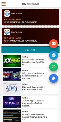 Aperçu du site News Reverse, média de États-Unis pour articles sponsorisés