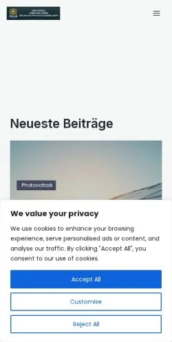Anteprima del sito Solar Online, media di Germania per articoli sponsorizzati