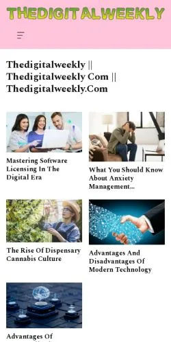 Anteprima del sito The Digital Weekly, media di Stati Uniti per articoli sponsorizzati