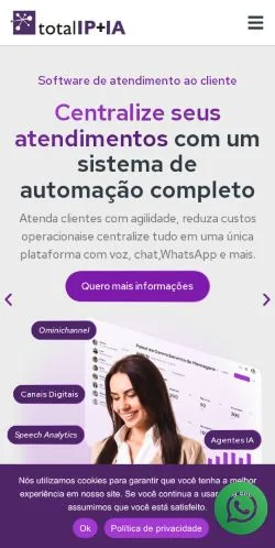 Vorschau der Website Total IP, Medium aus Brasilien für gesponserte Artikel