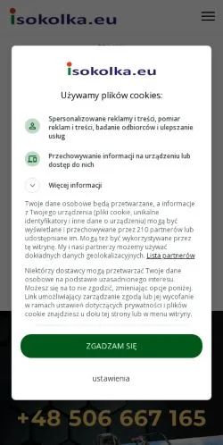 Anteprima del sito Sokółka, media di Polonia per articoli sponsorizzati
