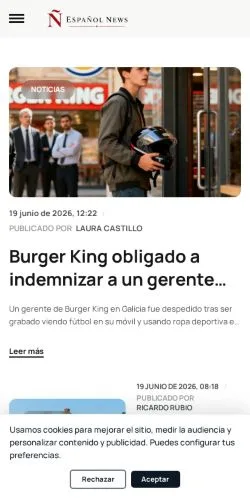 Anteprima del sito espanol.news, media di Spagna per articoli sponsorizzati