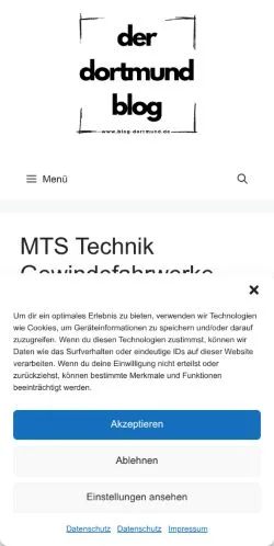 Anteprima del sito Der Dortmund Blog, media di Germania per articoli sponsorizzati