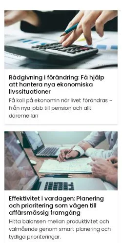 Podgląd witryny effektivfinans.se, medium z kraju Szwecja do artykułów sponsorowanych