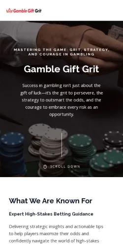 스폰서 기사용 미국 매체 Gamble Gift Grit 사이트 미리보기