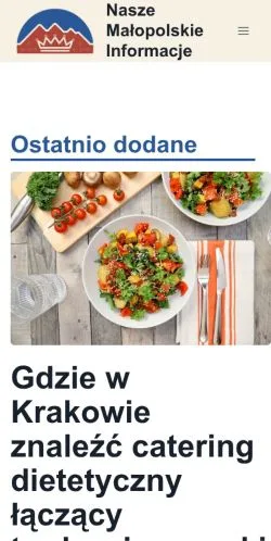 Anteprima del sito Nasze Małopolskie Informacje, media di Polonia per articoli sponsorizzati