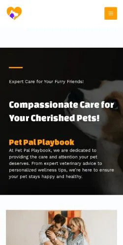 Sponsorlu makaleler için Amerika Birleşik Devletleri medyası Pet Pal Playbook sitesinin önizlemesi