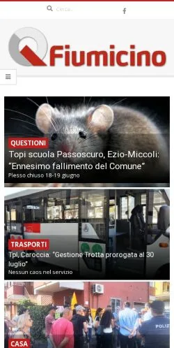 Podgląd witryny QFiumicino, medium z kraju Włochy do artykułów sponsorowanych