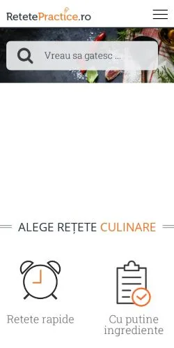 Anteprima del sito Retete Practice, media di Romania per articoli sponsorizzati