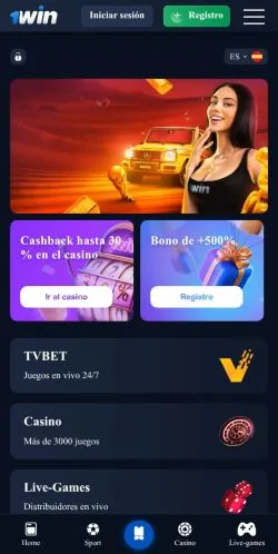 Anteprima del sito 1Win Casino, media di Spagna per articoli sponsorizzati