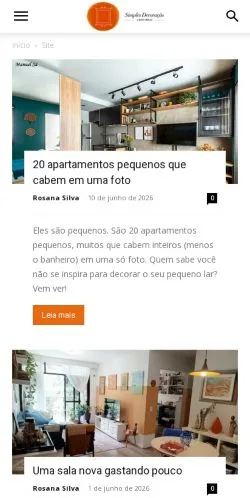 Anteprima del sito Simples Decoração Blog de Decoração, media di Brasile per articoli sponsorizzati