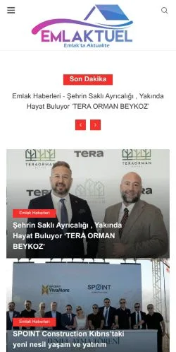 Podgląd witryny Emlaktuel, medium z kraju Turcja do artykułów sponsorowanych