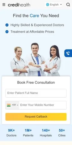 스폰서 기사용 미국 매체 CrediHealth 사이트 미리보기