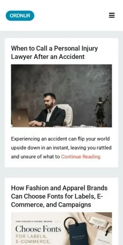 スポンサード記事向けのアメリカ合衆国メディア、ORDNURのサイトプレビュー