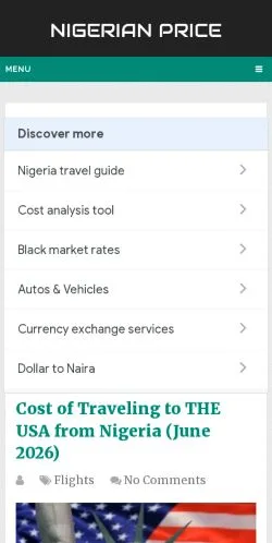 Voorbeeld van de site Nigerian Price, medium uit Verenigd Koninkrijk voor gesponsorde artikelen