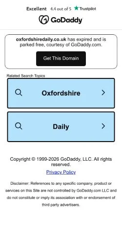 Anteprima del sito Oxfordshire Daily, media di Regno Unito per articoli sponsorizzati