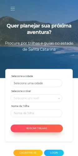 Anteprima del sito Trilhas em Santa Catarina, media di Brasile per articoli sponsorizzati
