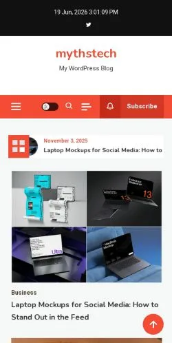 Aperçu du site Mythstech, média de États-Unis pour articles sponsorisés