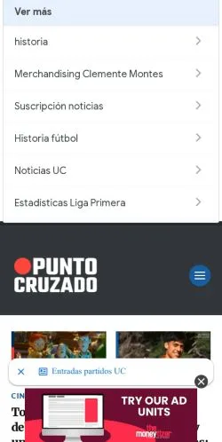 Anteprima del sito Punto Cruzado, media di Spagna per articoli sponsorizzati