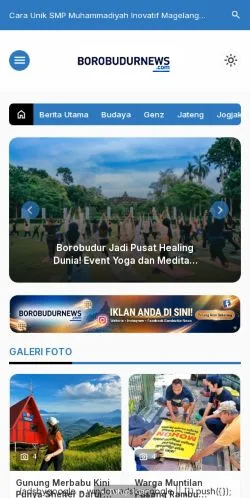 Vista previa del sitio BorobudurNews, medio de Indonesia para artículos patrocinados