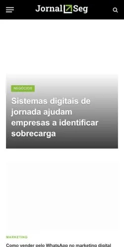 Anteprima del sito Jornal Seg, media di Brasile per articoli sponsorizzati