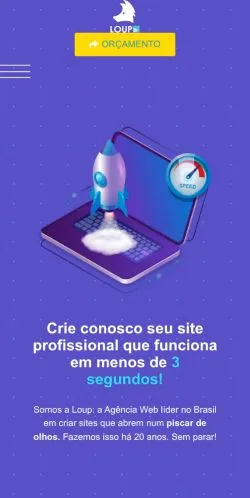 Pré-visualização do site Loup Brasil, meio de Brasil para artigos patrocinados