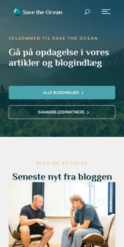 Vorschau der Website Save The Ocean, Medium aus Dänemark für gesponserte Artikel