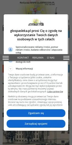Anteprima del sito NetGazeta Głos Pasłęka, media di Polonia per articoli sponsorizzati
