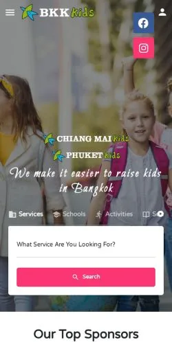 Anteprima del sito BKK Kids, media di Stati Uniti per articoli sponsorizzati
