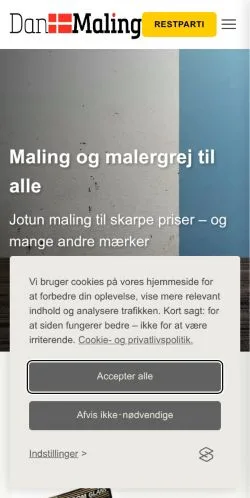 スポンサード記事向けのデンマークメディア、Danmalingのサイトプレビュー