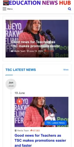 Anteprima del sito Education News Hub, media di Stati Uniti per articoli sponsorizzati