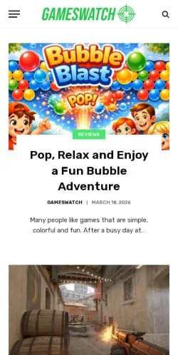 Vorschau der Website GamesWatch, Medium aus Vereinigte Staaten für gesponserte Artikel
