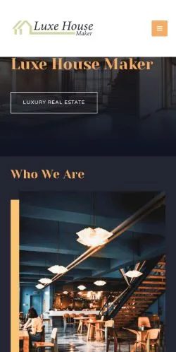 Pré-visualização do site Luxe House Maker, meio de Estados Unidos para artigos patrocinados
